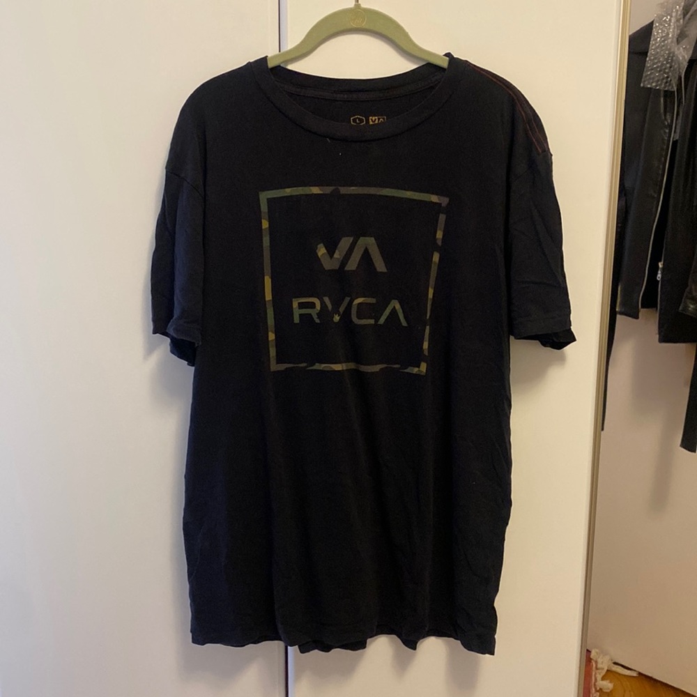 Washed black VA RVCA tee